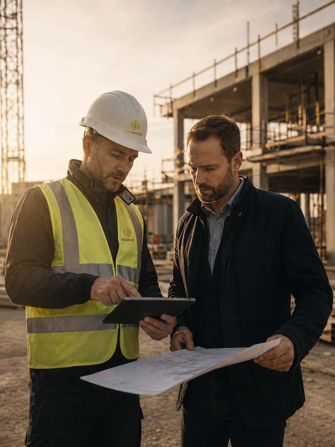 Przedstawiciele DK Service analizują zakres projektu